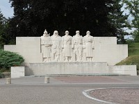Verdun war memorial dedicated to both the residents who died in the First as the Second World War and the wars in Indochina. Verdun war memorial dedicated to both the residents who died in the First as the Second World War and the wars in Indochina.