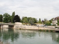 Parc Japiot seen over river Meuse. Parc Japiot seen over river Meuse.